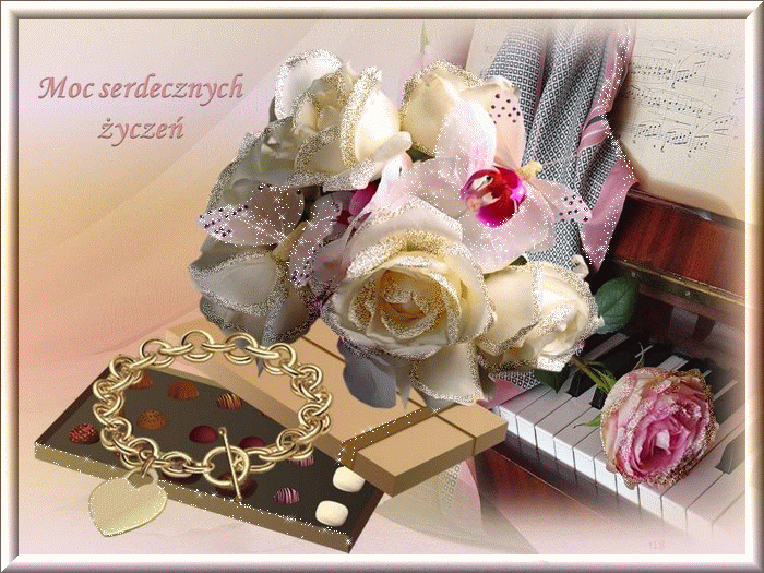 Bukiet kwiatów i moc serdecznych życzeń